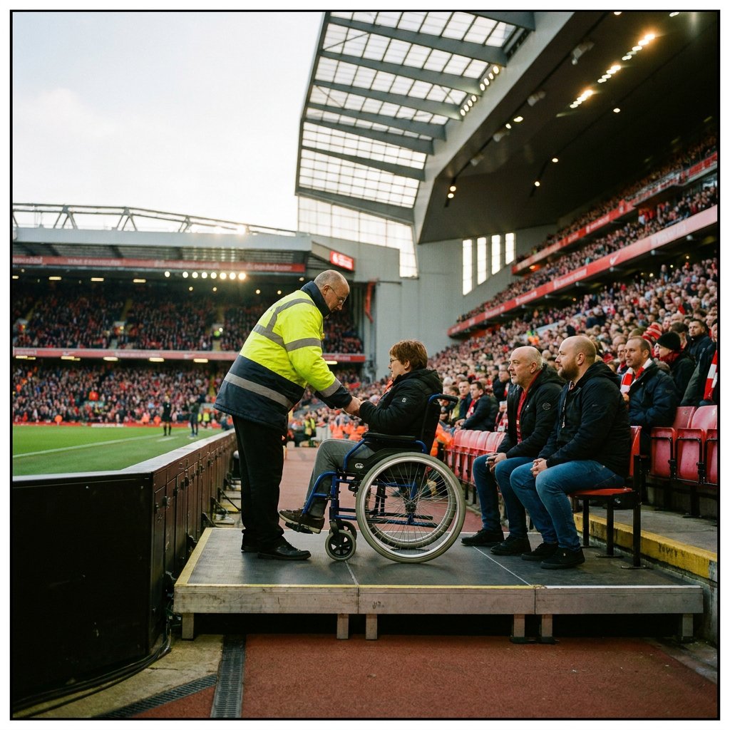 Toegankelijkheid en rolstoelplaatsen Premier League stadions
